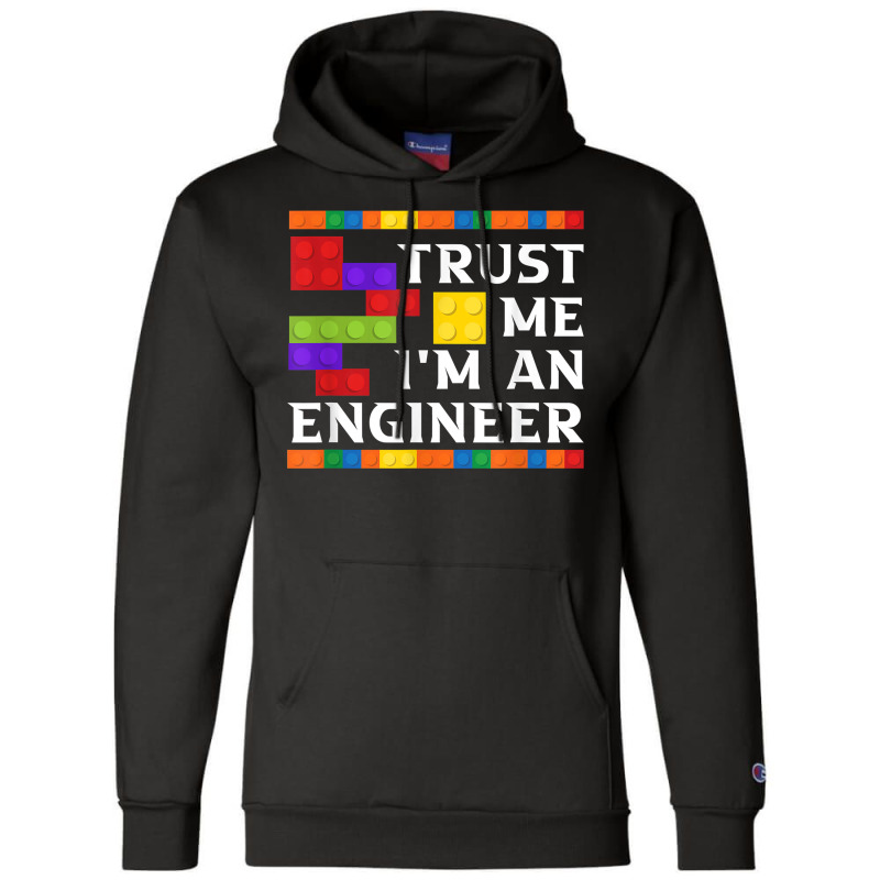 Engineer Children Kids Toy Big Building Blocks Build Builder Champion Hoodie | Artistshot