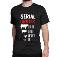 Serial Griller Christmas X-mas Pajama Grill Chef Bbq Master Classic T-shirt | Artistshot