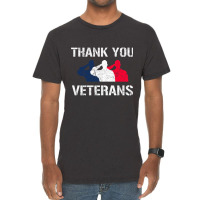 Thank You Veterans Day Salute Military Appreciation Soldiers Sweatshir Vintage T-shirt | Artistshot