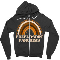 Freeloading Pancreas Funny Type 1 Diabetes Diabetic Zipper Hoodie | Artistshot