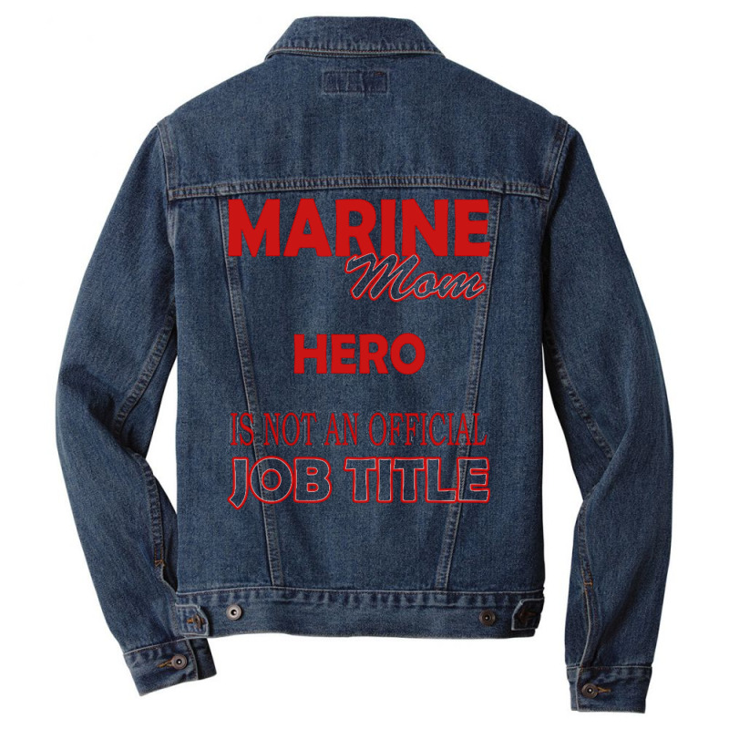 Marine Mom Men Denim Jacket by QomarXabier | Artistshot