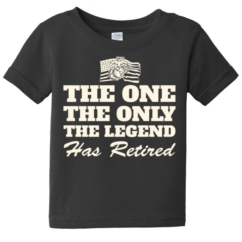 Marine Retirement Baby Tee by QomarXabier | Artistshot