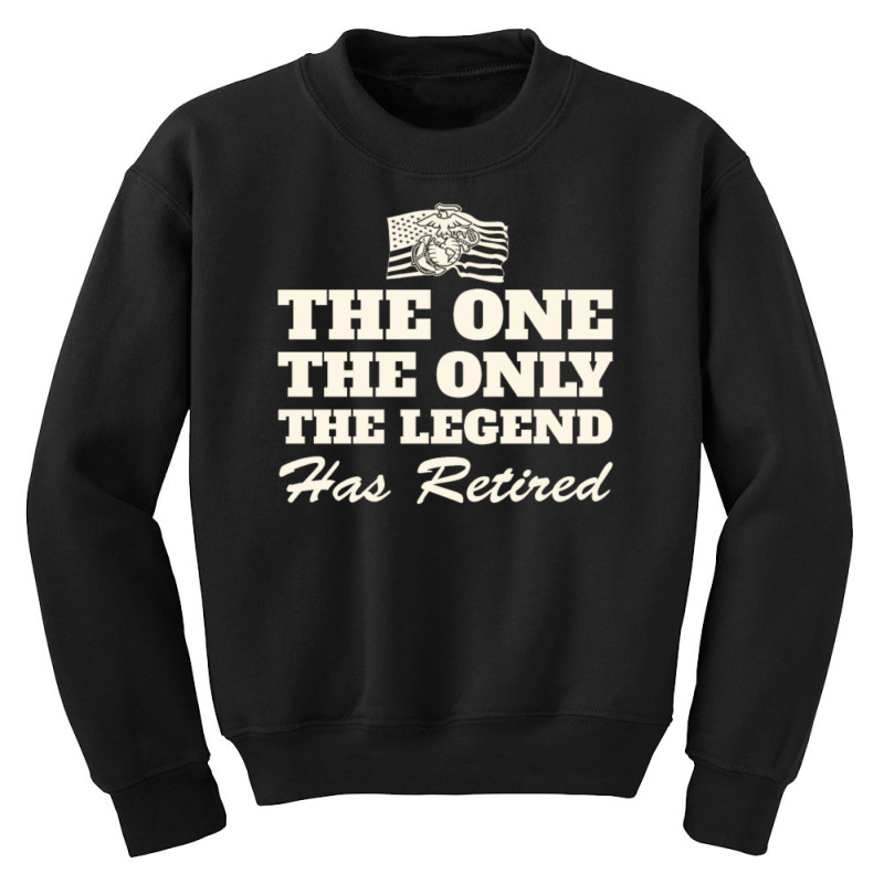 Marine Retirement Youth Sweatshirt by QomarXabier | Artistshot