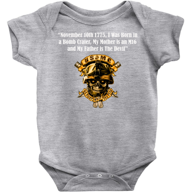 Marines Baby Bodysuit by QomarXabier | Artistshot