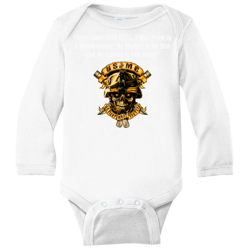 Marines Long Sleeve Baby Bodysuit by QomarXabier | Artistshot