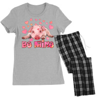 Be Mine Baby Pig Women's Pajamas Set | Artistshot