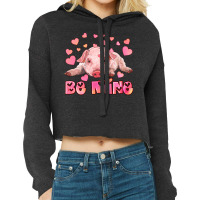 Be Mine Baby Pig Cropped Hoodie | Artistshot