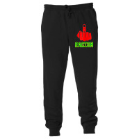 Fck Racism Middle Finger (black Green Yellow) Zip Hoodie Unisex Jogger | Artistshot