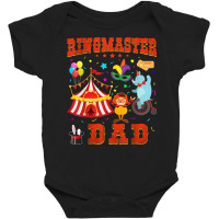 Dad Of The Birthday Ringmaster Kids Circus Party B Day Baby Bodysuit | Artistshot