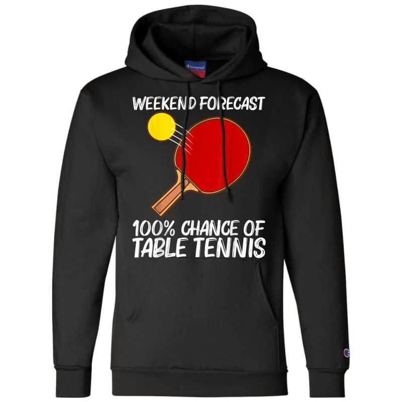 Cool Table Tennis Art For Men Women Ping Pong Sport Player Champion Hoodie by Markets | Artistshot