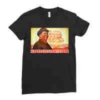 Chairman Mao Zedong And Other Communist Leaders   Propaganda Ladies Fitted T-shirt | Artistshot