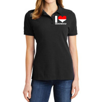 I Love Indonesia   Heart Flag Indonesia Ladies Polo Shirt | Artistshot