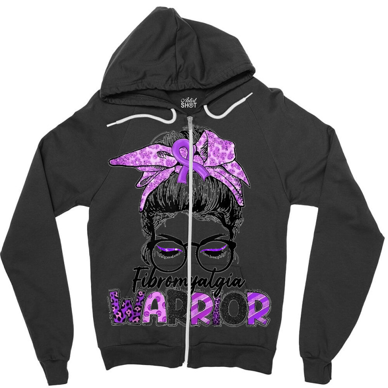 Fibromyalgia Warrior Strong Women Fibromyalgia Awareness Tank Top Zipper Hoodie | Artistshot