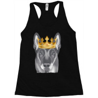 Belgian Malinoi Dog Wearing A Crown Racerback Tank | Artistshot