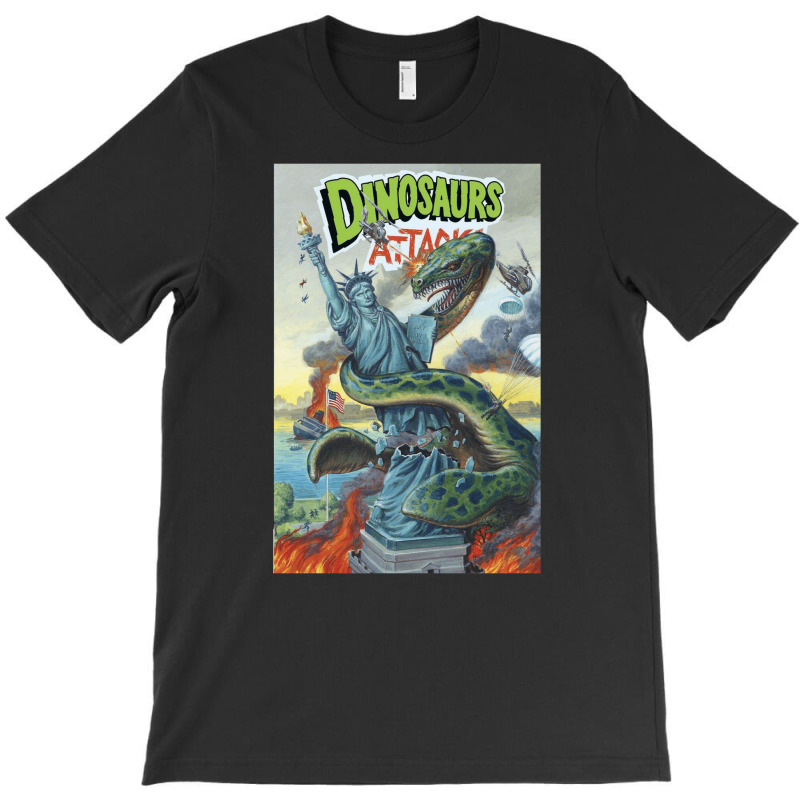 Dinosaurs Attack In Manhattan, Dinosaurs, Attack, Manhattan, The Dinos T-shirt | Artistshot