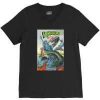 Dinosaurs Attack In Manhattan, Dinosaurs, Attack, Manhattan, The Dinos V-neck Tee | Artistshot