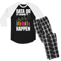 Data Analytics Data Engineering Business Intelligence Pun T Shirt Men's 3/4 Sleeve Pajama Set | Artistshot