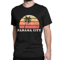 Panama City Beach Fl Vintage 70s Retro Throwback Design Classic T-shirt | Artistshot