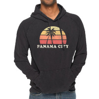 Panama City Beach Fl Vintage 70s Retro Throwback Design Vintage Hoodie | Artistshot