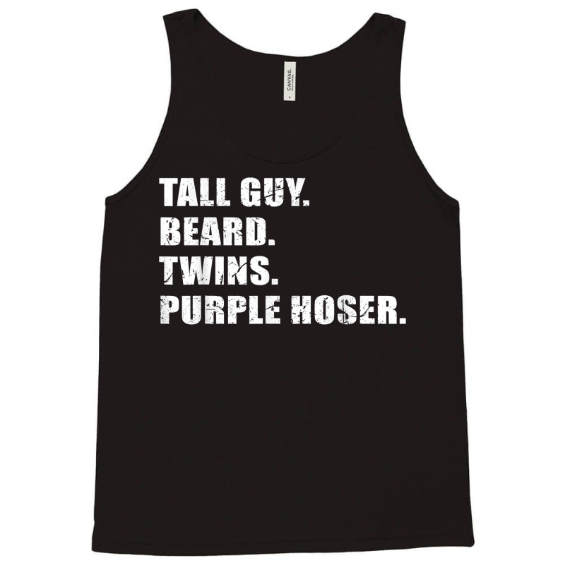 Tall Guy Beard Twins Purple Hoser Cool Christian Tank Top | Artistshot