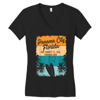 Panama City Beach Florida Fl Souvenirs Gifts Men Women Kids Women's V-neck T-shirt | Artistshot