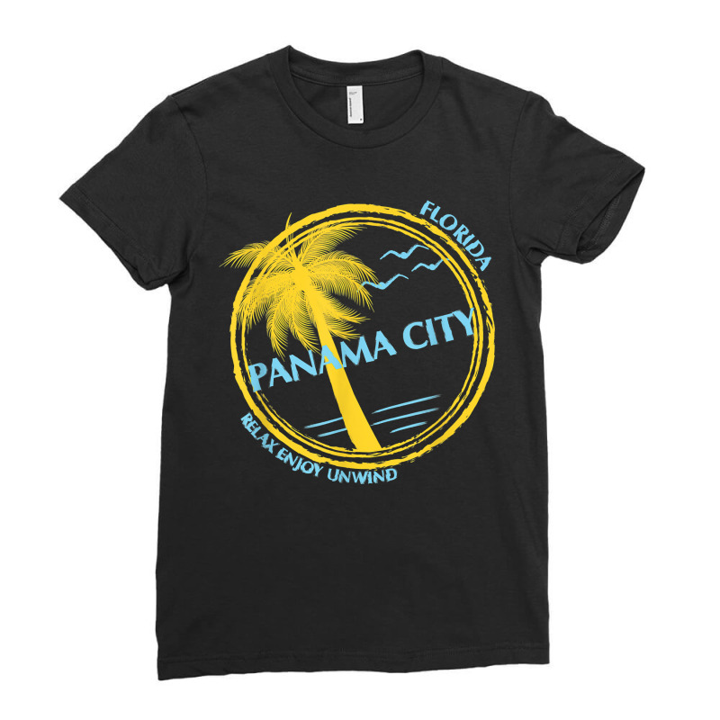 Panama City Beach Florida Souvenir For Spring Break Ladies Fitted T-Shirt by ElsieLynne | Artistshot