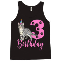 Cute American Shorthair 3th Birthday Tank Top | Artistshot