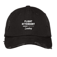 Flight Attendant - Loading Bar Design Vintage Cap | Artistshot