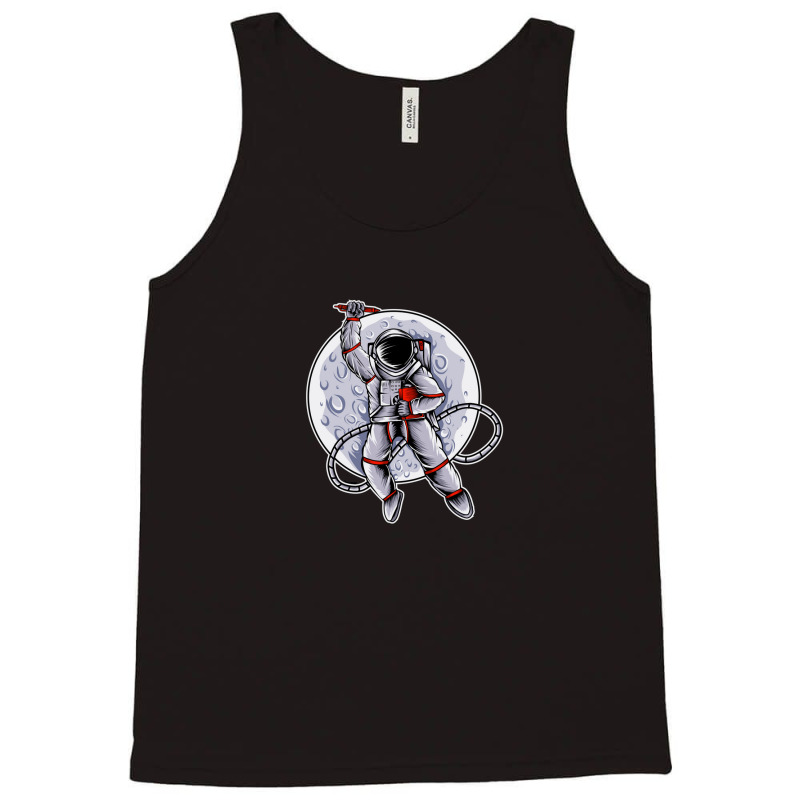 Astronaut And Moon Tank Top | Artistshot