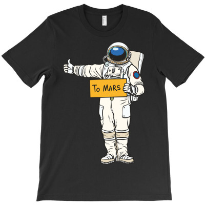 Hitchhiking Astronaut T-shirt Designed By Lizard King