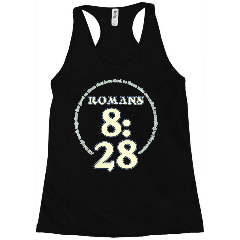 Womens Romans 828 Christian Faith Bible Camp Racerback Tank by cm-arts | Artistshot