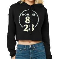 Womens Romans 828 Christian Faith Bible Camp Cropped Hoodie | Artistshot