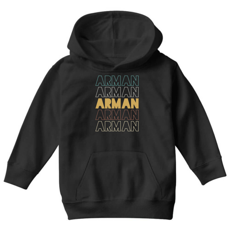 Arman Arman Arman Arman Arman Youth Hoodie by Topseller | Artistshot