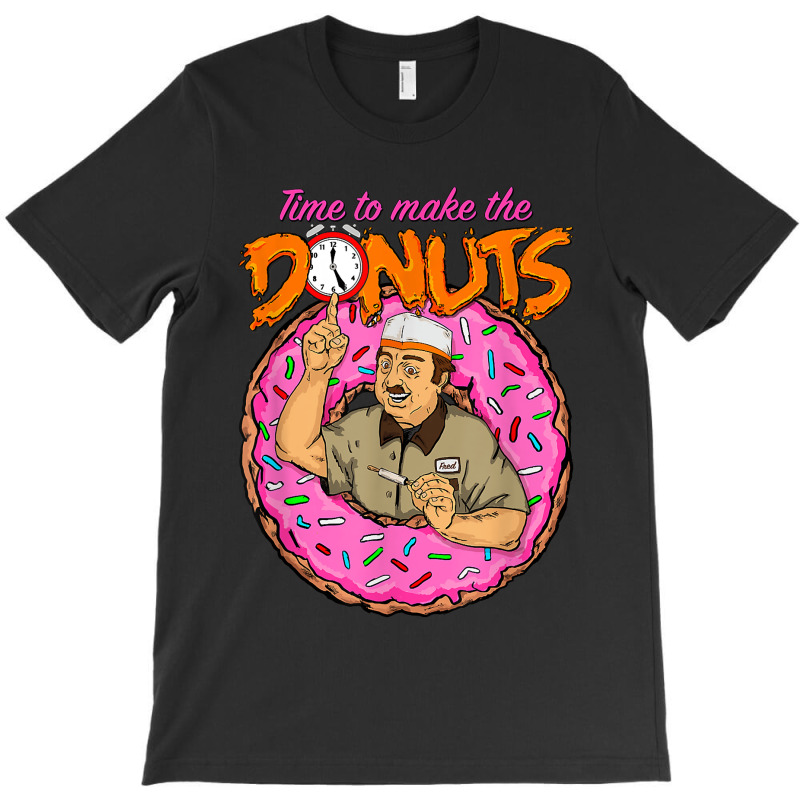 Time To Make The Donuts, Funny Vintage Retro 80_s Humor T-shirt | Artistshot