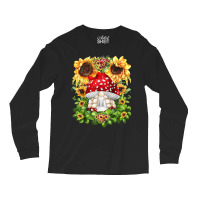 Toadstool Gnome For Women Sunflower Mom Cute Mushroom Lover Long Sleeve Shirts | Artistshot