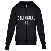 Bilingual Af Shirt, Funny Tee Gift For Mexican Men And Women Youth Zipper Hoodie | Artistshot