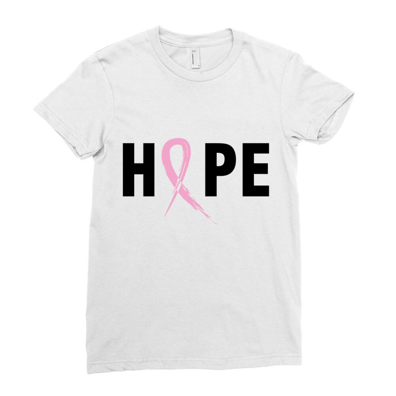 Hope Cancer Awareness (black) Ladies Fitted T-Shirt by New Spirit | Artistshot