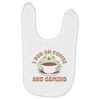 I Run On Coffee And Gaming For Women And Men Long Sleeve T Shirt Baby Bibs | Artistshot