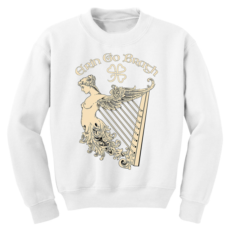 Erin Go Bragh Eire Irish Harp Ireland St . Patricks Day Gift T Shirt Youth Sweatshirt | Artistshot