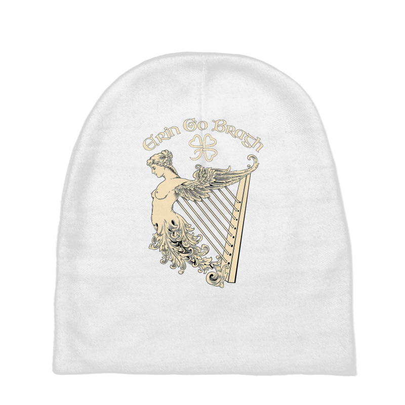 Erin Go Bragh Eire Irish Harp Ireland St . Patricks Day Gift T Shirt Baby Beanies | Artistshot