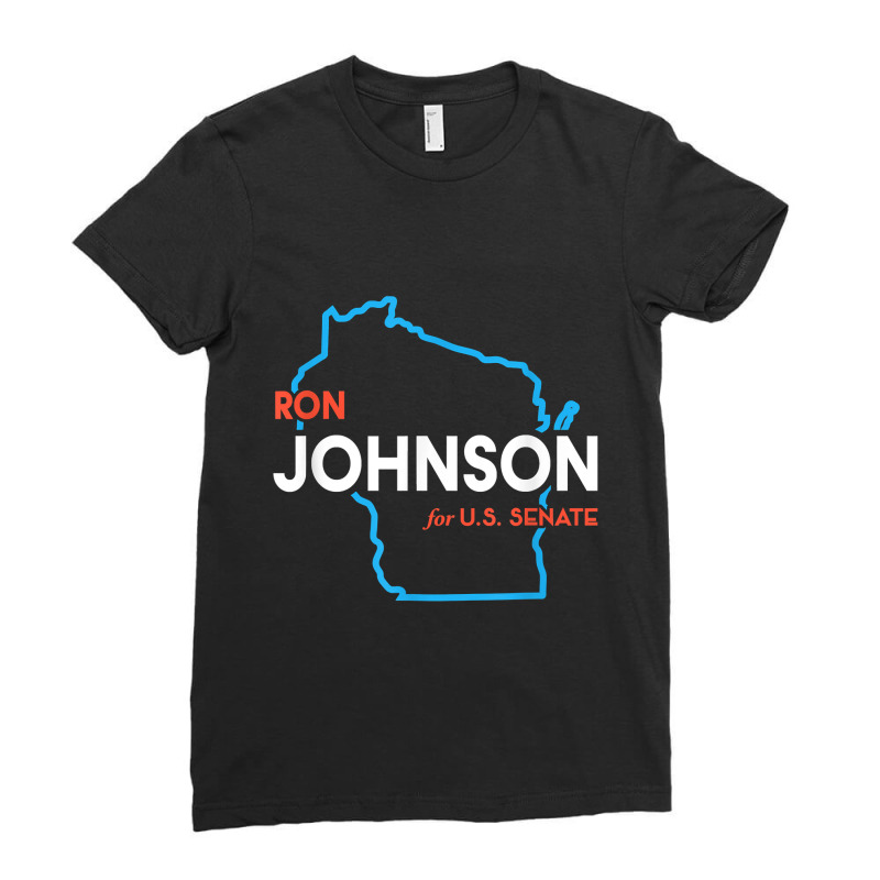 Ron Johnson 2022 Senate Election Wisconsin Republican Red T-shirt Ladies Fitted T-Shirt by cm-arts | Artistshot