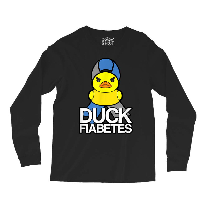 Type 1 Diabetes Duck Fiabetes T1d Awareness Long Sleeve Shirts | Artistshot