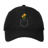 Marigold Flowers In Your Pocket T-shirt Adjustable Cap | Artistshot