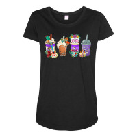 Funny Mexican Coffee Cups Calavera Dia De Muertos Halloween Tank Top Maternity Scoop Neck T-shirt | Artistshot