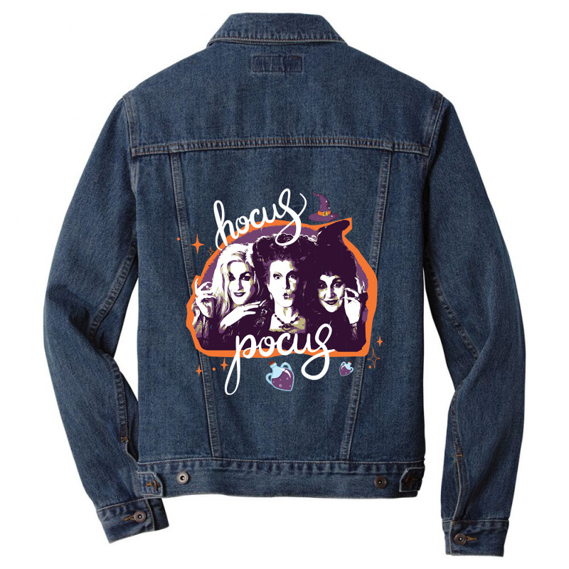 Hocus Pocus Colour Men Denim Jacket by laurynvanhoose | Artistshot