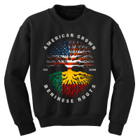 American Grown Beninese Roots Benin Flag Youth Sweatshirt | Artistshot