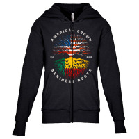 American Grown Beninese Roots Benin Flag Youth Zipper Hoodie | Artistshot