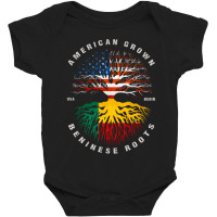 American Grown Beninese Roots Benin Flag Baby Bodysuit | Artistshot