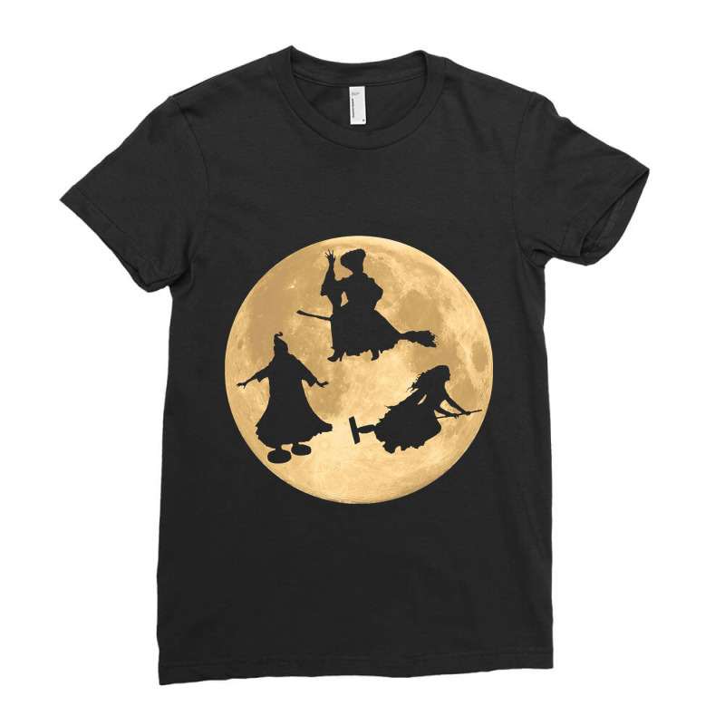 Hocus Pocus Moon Ladies Fitted T-Shirt by laurynvanhoose | Artistshot