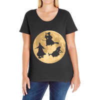 Hocus Pocus Moon Ladies Curvy T-shirt | Artistshot